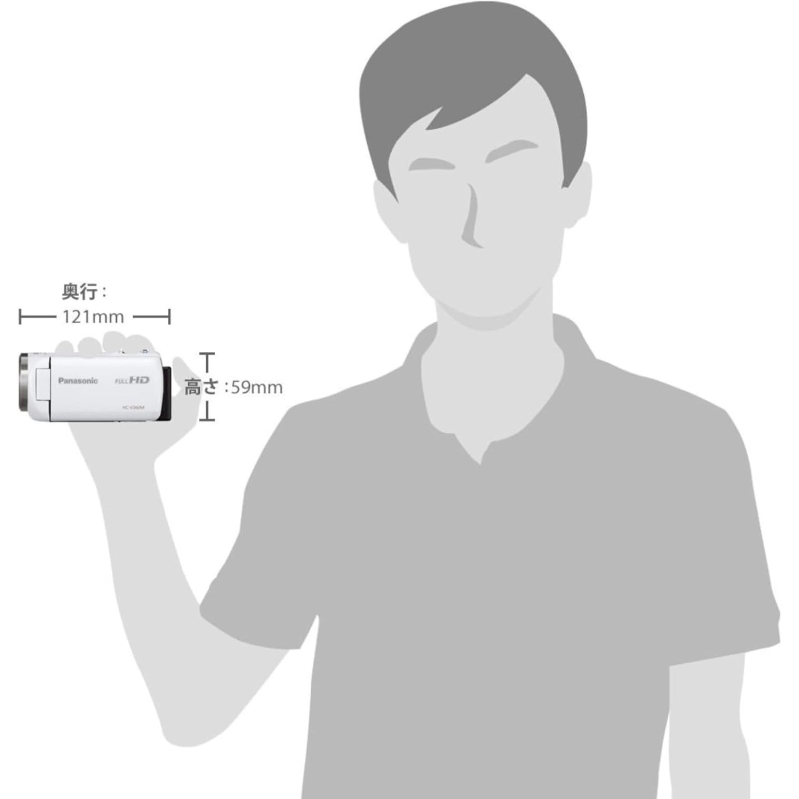 Amazon.co.jp: 【整備済み品】 パナソニック HDビデオカメラ V360M